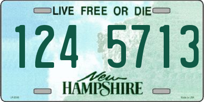 NH license plate 1245713