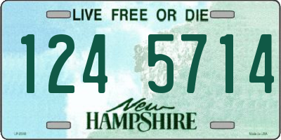 NH license plate 1245714