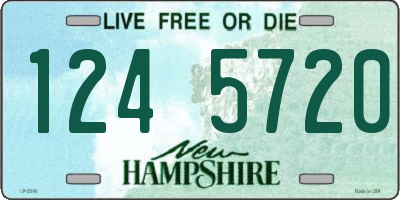 NH license plate 1245720