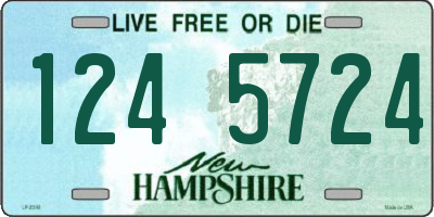 NH license plate 1245724