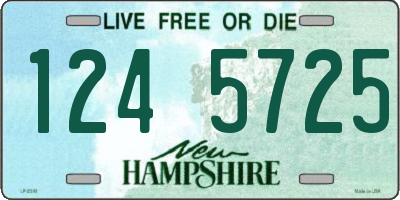 NH license plate 1245725