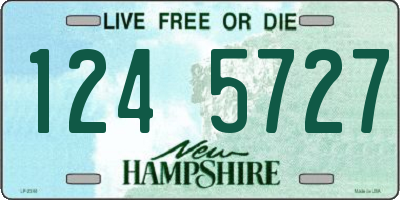 NH license plate 1245727
