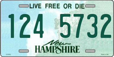 NH license plate 1245732