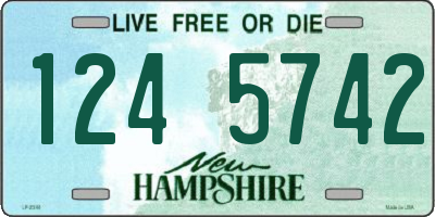 NH license plate 1245742
