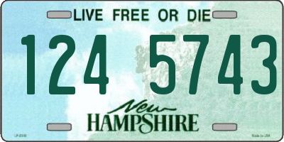 NH license plate 1245743