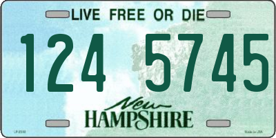 NH license plate 1245745