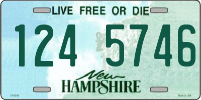 NH license plate 1245746