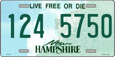 NH license plate 1245750
