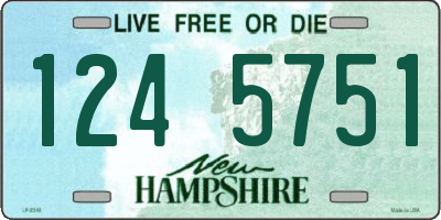 NH license plate 1245751