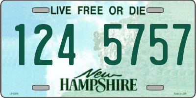 NH license plate 1245757