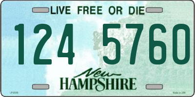 NH license plate 1245760