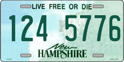 NH license plate 1245776