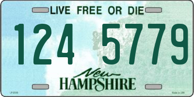 NH license plate 1245779