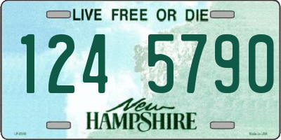 NH license plate 1245790