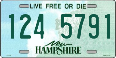 NH license plate 1245791