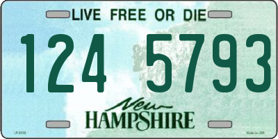 NH license plate 1245793