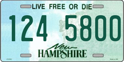NH license plate 1245800
