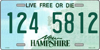 NH license plate 1245812