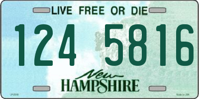 NH license plate 1245816