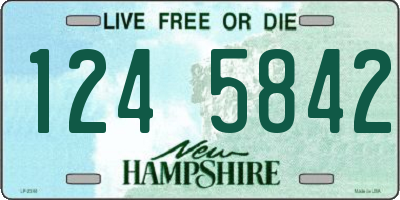 NH license plate 1245842