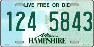 NH license plate 1245843