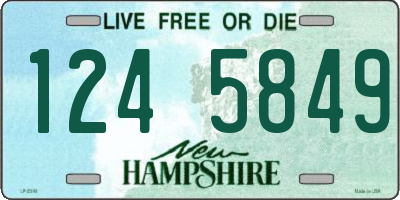 NH license plate 1245849