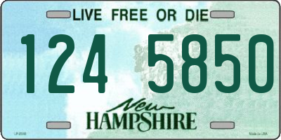 NH license plate 1245850