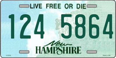 NH license plate 1245864