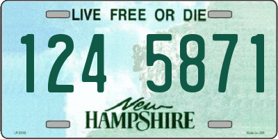 NH license plate 1245871