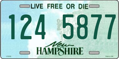 NH license plate 1245877
