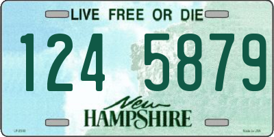 NH license plate 1245879