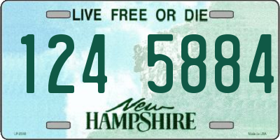 NH license plate 1245884