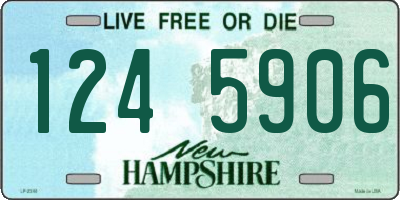 NH license plate 1245906