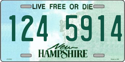 NH license plate 1245914