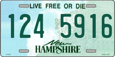 NH license plate 1245916