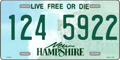 NH license plate 1245922