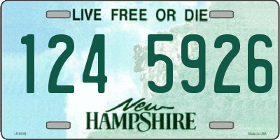 NH license plate 1245926