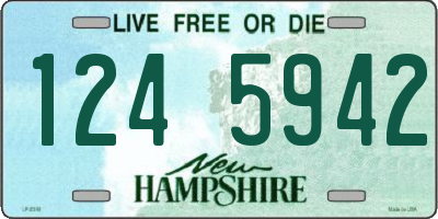 NH license plate 1245942