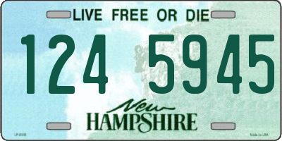 NH license plate 1245945