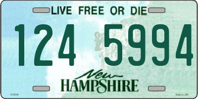 NH license plate 1245994