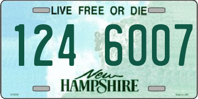 NH license plate 1246007