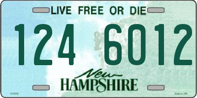 NH license plate 1246012