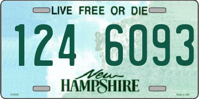 NH license plate 1246093
