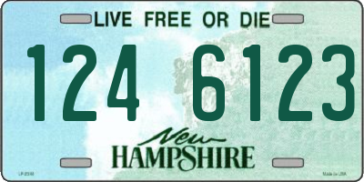 NH license plate 1246123