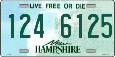 NH license plate 1246125