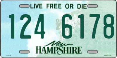 NH license plate 1246178