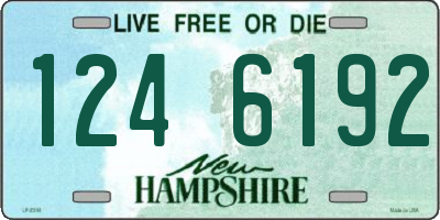 NH license plate 1246192