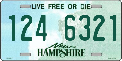 NH license plate 1246321