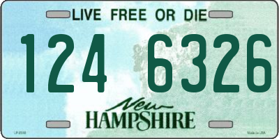NH license plate 1246326