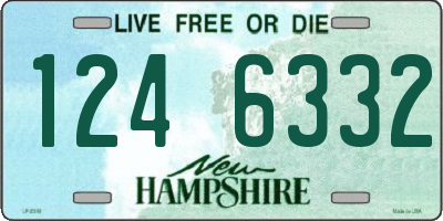NH license plate 1246332
